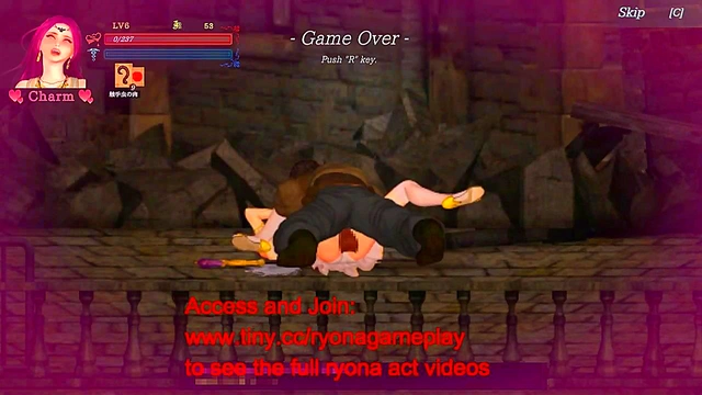 Cute lady having sex with men in Guilty hell ii 2 new erotic hentai game gameplay