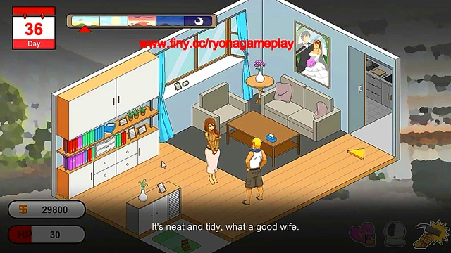 Worker having sex with his female clients in Handyman legend new hentai ryona game