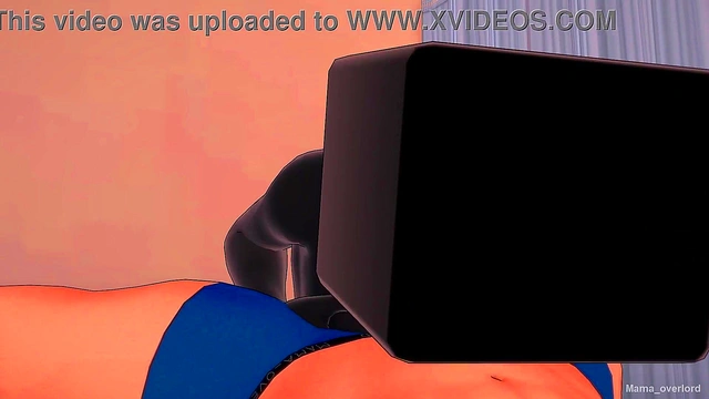 Enderwoman wants to play with a big cock between her breasts (minecraft hentai)