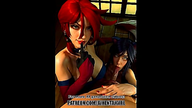 League of Legends Miss Fortune and Ahri cosplay