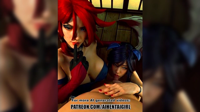 League of Legends Miss Fortune and Ahri cosplay