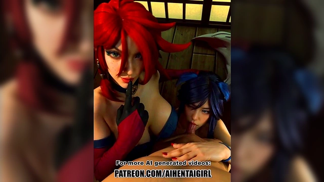 League of Legends Miss Fortune and Ahri cosplay