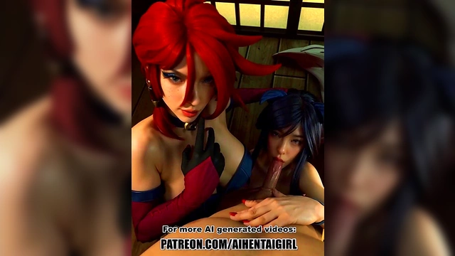 League of Legends Miss Fortune and Ahri cosplay