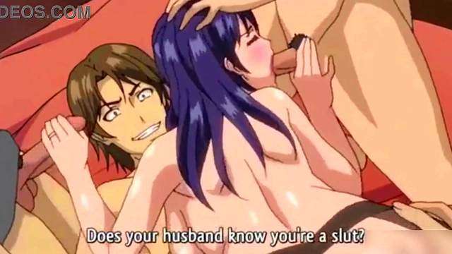 Hentai fucking his ex-girlfriend with his Indian friend