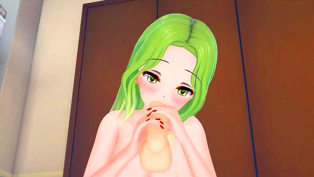 Sexy anime girl with big tits begs for creampies (Hentai) Koikatsu!