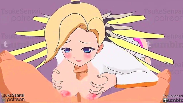 Overwatch 2D fan Hentai - Mercy X Hanzo