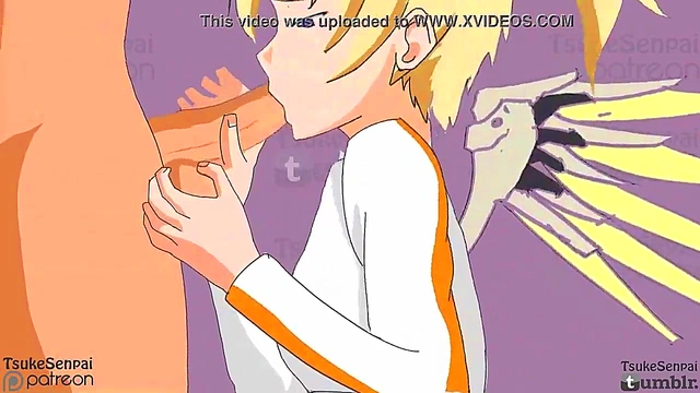 Overwatch 2D fan Hentai - Mercy X Hanzo