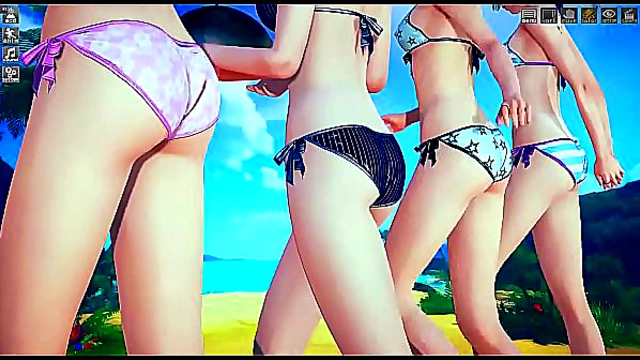 Big Tits Long legs being played in the Park in Hentai