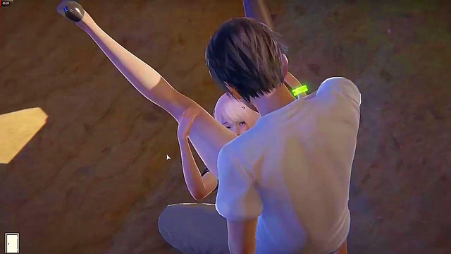 Big Tits Long legs being played in the Park in Hentai