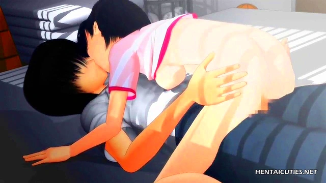 Petite hentai taking stiff cock in her tight pussy