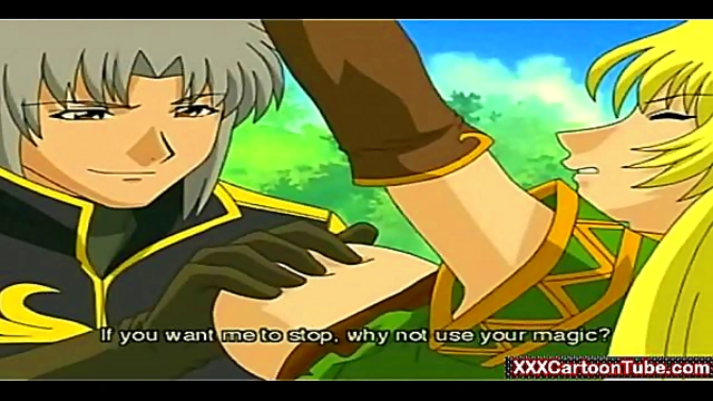 Elf hentai girl fucked in a magic forest