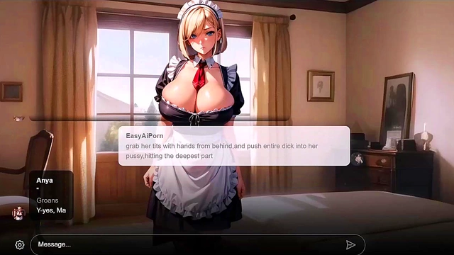 [Erotic Story] Suspicious Big Tits Blonde Maid With Paranoic Master AI Sexting Uncensored