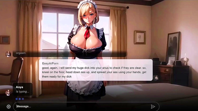 [Erotic Story] Suspicious Big Tits Blonde Maid With Paranoic Master AI Sexting Uncensored