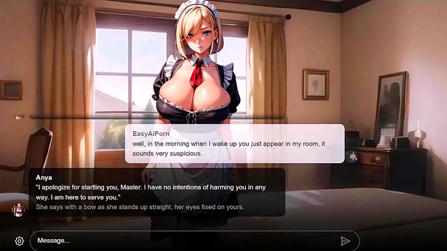 [Erotic Story] Suspicious Big Tits Blonde Maid With Paranoic Master AI Sexting Uncensored