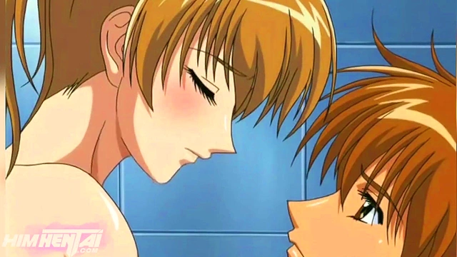 My classmate cums on my tits - Hentai uncensored