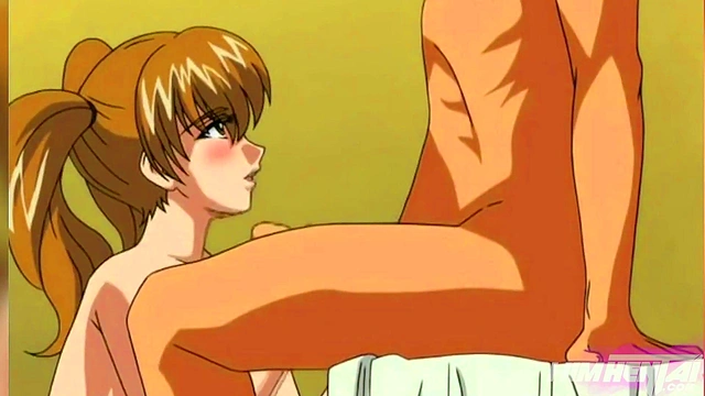 My classmate cums on my tits - Hentai uncensored