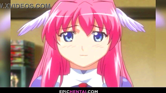 Huge titted hentai girl lost her virginity with creampie