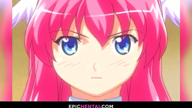 Huge titted hentai girl lost her virginity with creampie