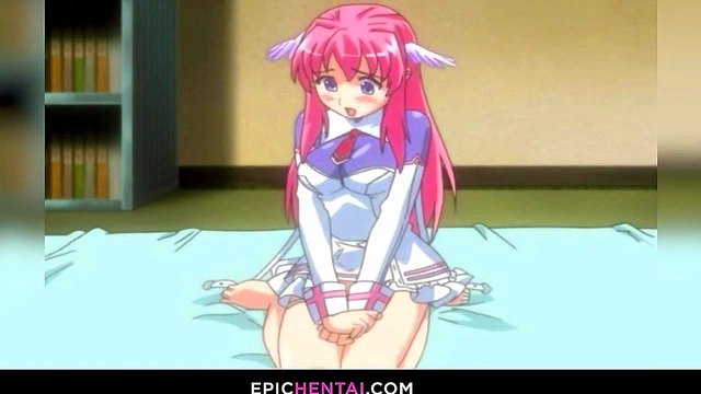 Huge titted hentai girl lost her virginity with creampie