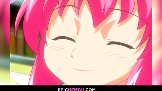 Huge titted hentai girl lost her virginity with creampie