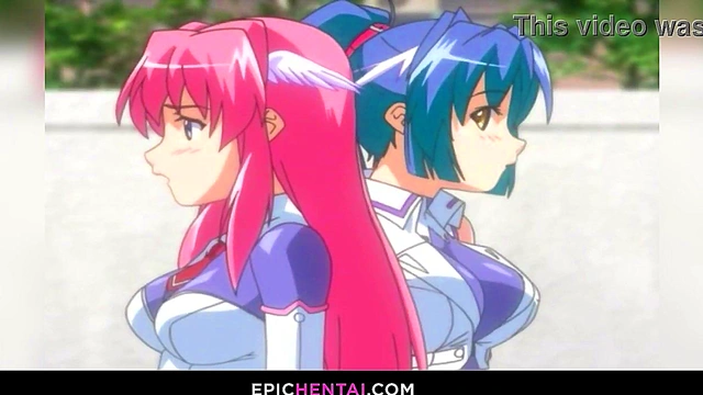 Huge titted hentai girl lost her virginity with creampie