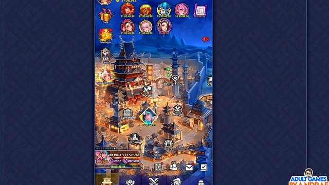 Meiyueh's Torrid Kissing and Humping Sex Scene 3 [Moon Night Sex of Waterfall - King of