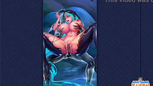 Meiyueh's Torrid Kissing and Humping Sex Scene 3 [Moon Night Sex of Waterfall - King of