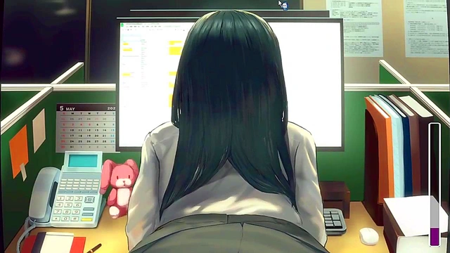 Hentai game FUCK HARD my co-worker [This Office Worker Keeps Turning Her Ass Towards Me]