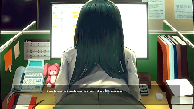 Hentai game FUCK HARD my co-worker [This Office Worker Keeps Turning Her Ass Towards Me]
