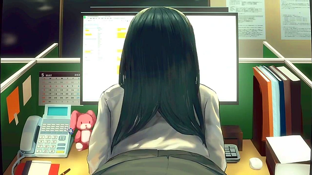 Hentai game FUCK HARD my co-worker [This Office Worker Keeps Turning Her Ass Towards Me]