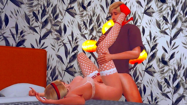 KEN ARRANGED FOR BARBIE TO HAVE HARD ANAL SEX IN A BIG ASS AND CHECKED THE WHORE'S DEEP