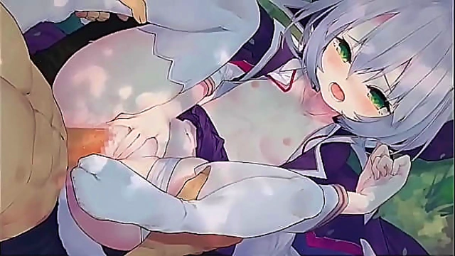 Hentai anime Cat girl'porn video 2D animation