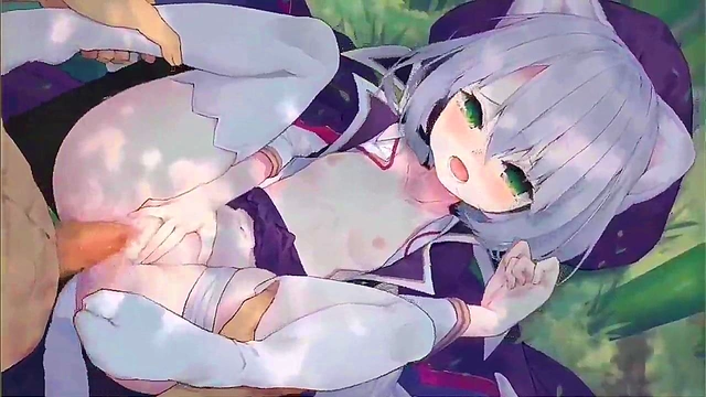 Hentai anime Cat girl'porn video 2D animation