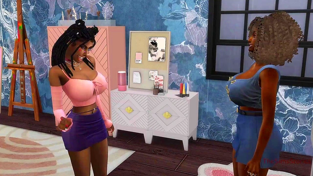 Lesbian tutor seduced and fucks student girl hard on the table hentai