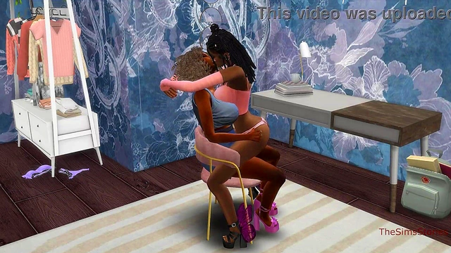 Lesbian tutor seduced and fucks student girl hard on the table hentai