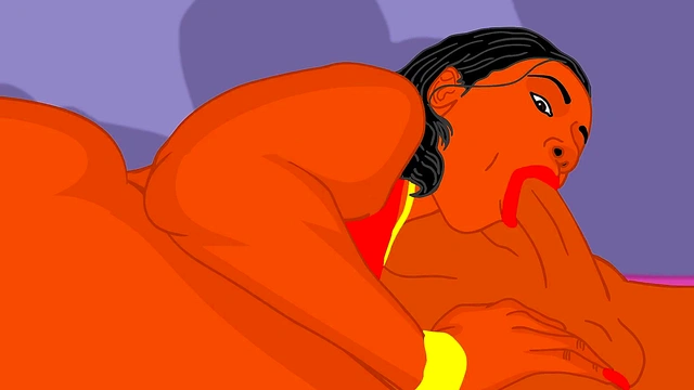 Cartoon Cherokee D Ass gives an amazing big ass hentai blowjob