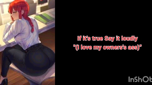 JOI hentai your dick dominates Makima - Chainsaw man porn anime Jerk off instructions