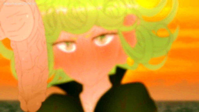 Tatsumaki with huge ears stuck in the open ocean on a raft ! Hentai One Punch Man Anime