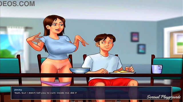 Summertime Saga | Pawg bbw busty stepmother and stepsister