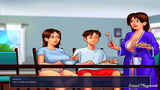 Summertime Saga | Pawg bbw busty stepmother and stepsister