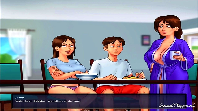 Summertime Saga | Pawg bbw busty stepmother and stepsister