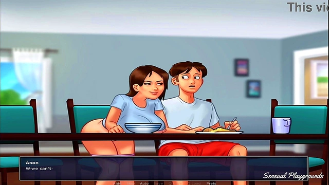 Summertime Saga | Pawg bbw busty stepmother and stepsister