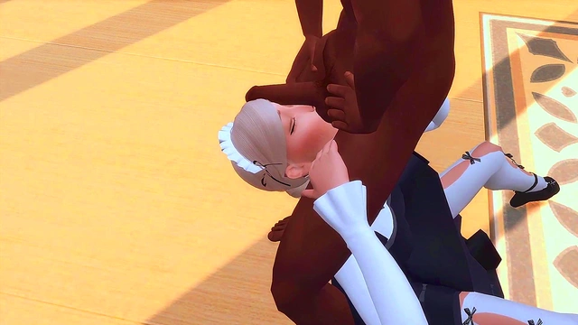 SEXY MAID WAS INTERVIEWED FOR HARD ANAL SEX BY THE BBC (SIMS 4 HENTAI SFM)