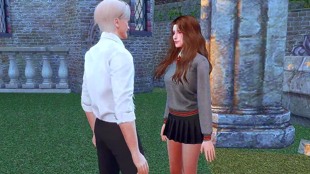 perversions at hogwarts hermione granger lost a duel to draco malfoy and got hard anal