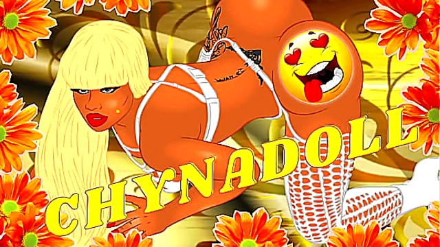 Chyna Doll shakes her big ass booty in an incredible anime cartoon