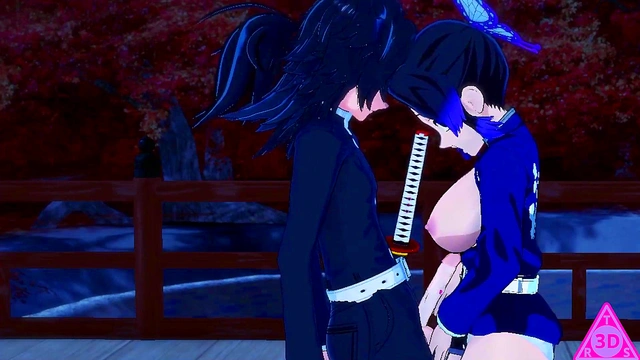 Kocho Shinobu Tomioka Giyu kimetsu no yaiba hentai videos have sex blowjob handjob horny