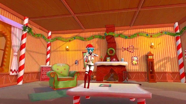 [MMD] Xmas Miki Too Cute R18 hentai