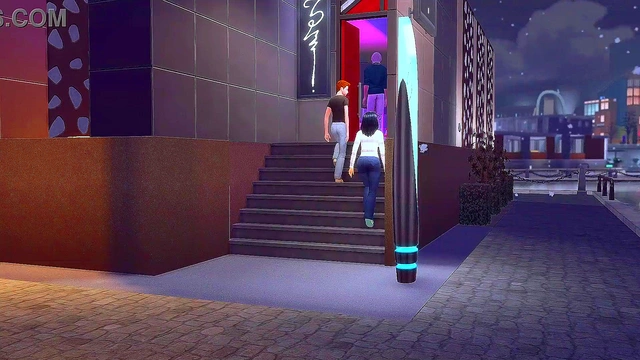 a brazen guy cheats on his pregnant girlfriend with her whore girlfriend by giving her