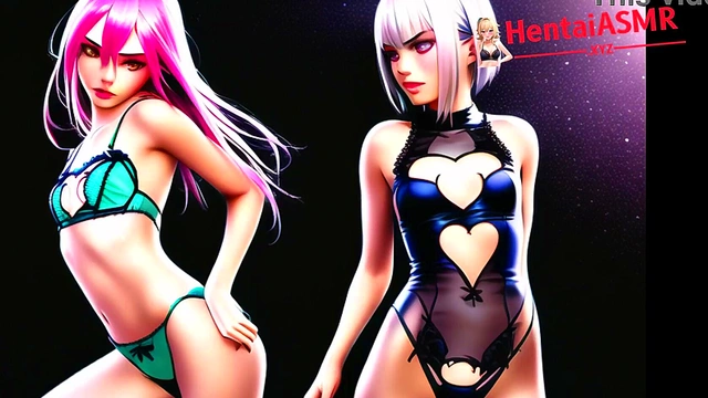 Two Cyber Slut Hentai Baddies Moaning ASMR