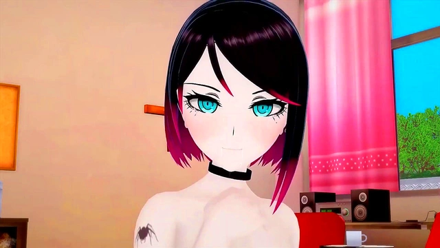 Pale anime emo slut gets her tight pussy stuffed (Hentai) Koiksatsu!